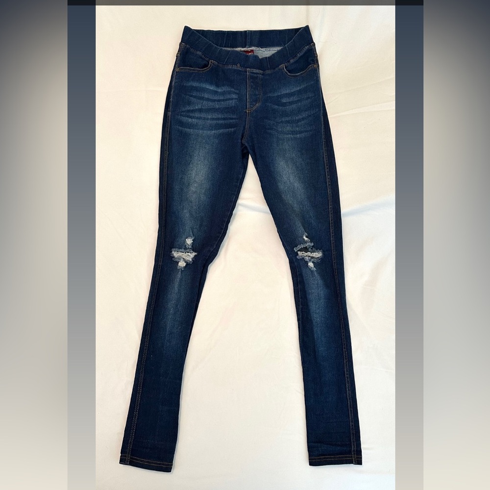 JVINI Blue Skinny Jeans Distressed Style